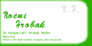 noemi hrobak business card